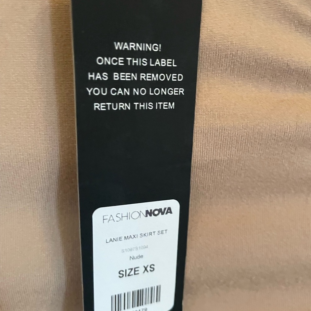 Fashion Nova Tan Maxi Pencil Skirt Set - Picture 3 of 3